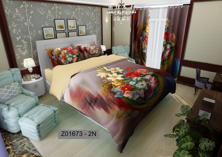 لحاف روتختی تنسل سه بعدی (3D) کالای خواب متین کد 1673