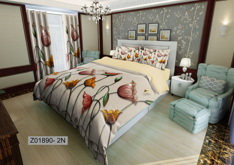 لحاف روتختی تنسل سه بعدی (3D) کالای خواب متین کد 1890