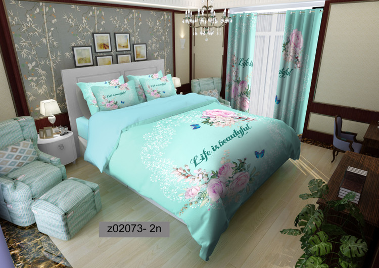 لحاف روتختی تنسل سه بعدی (3D) کالای خواب متین کد 2073