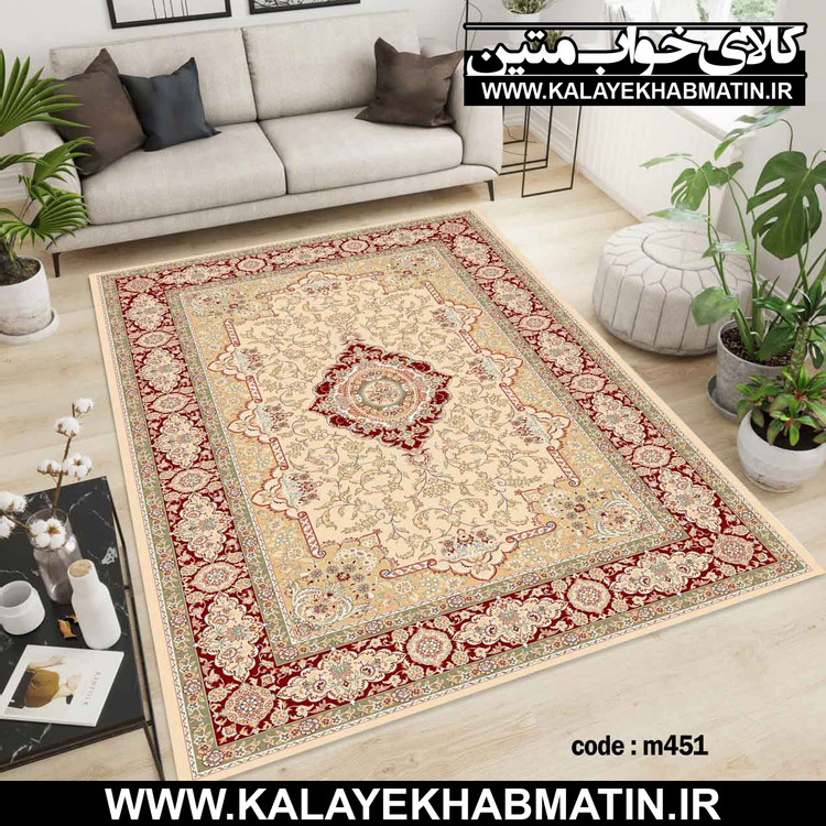 روفرشی کشدار (کاور فرش) کالای خواب متین کد M 451