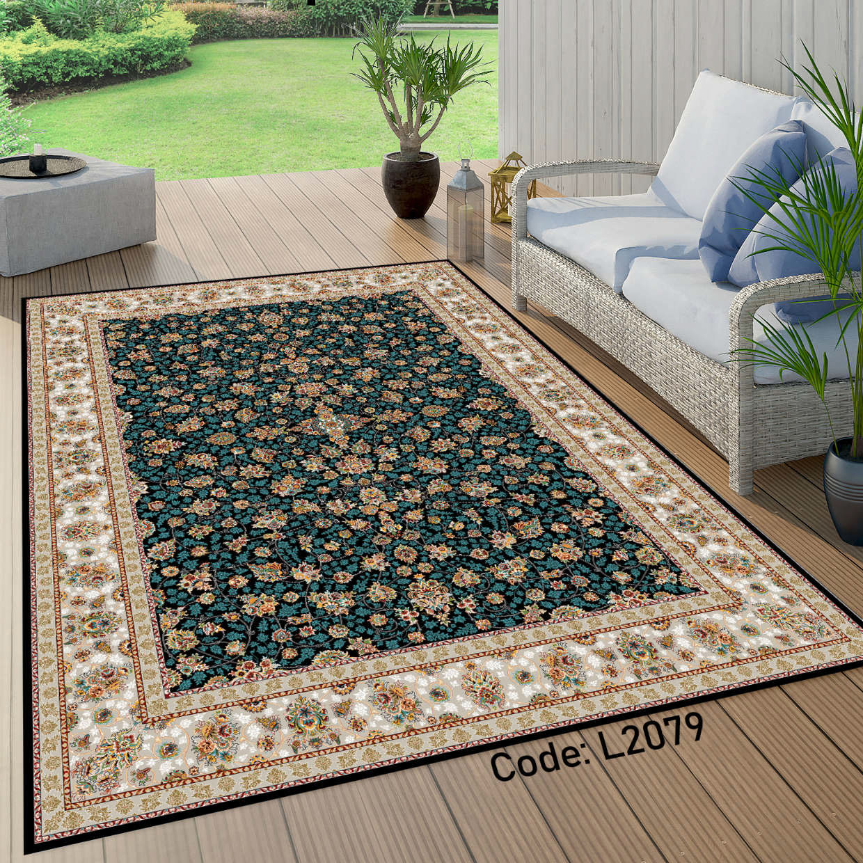 روفرشی کشدار (کاور فرش) و فرشینه و پادری کالای خواب متین کد L 2079