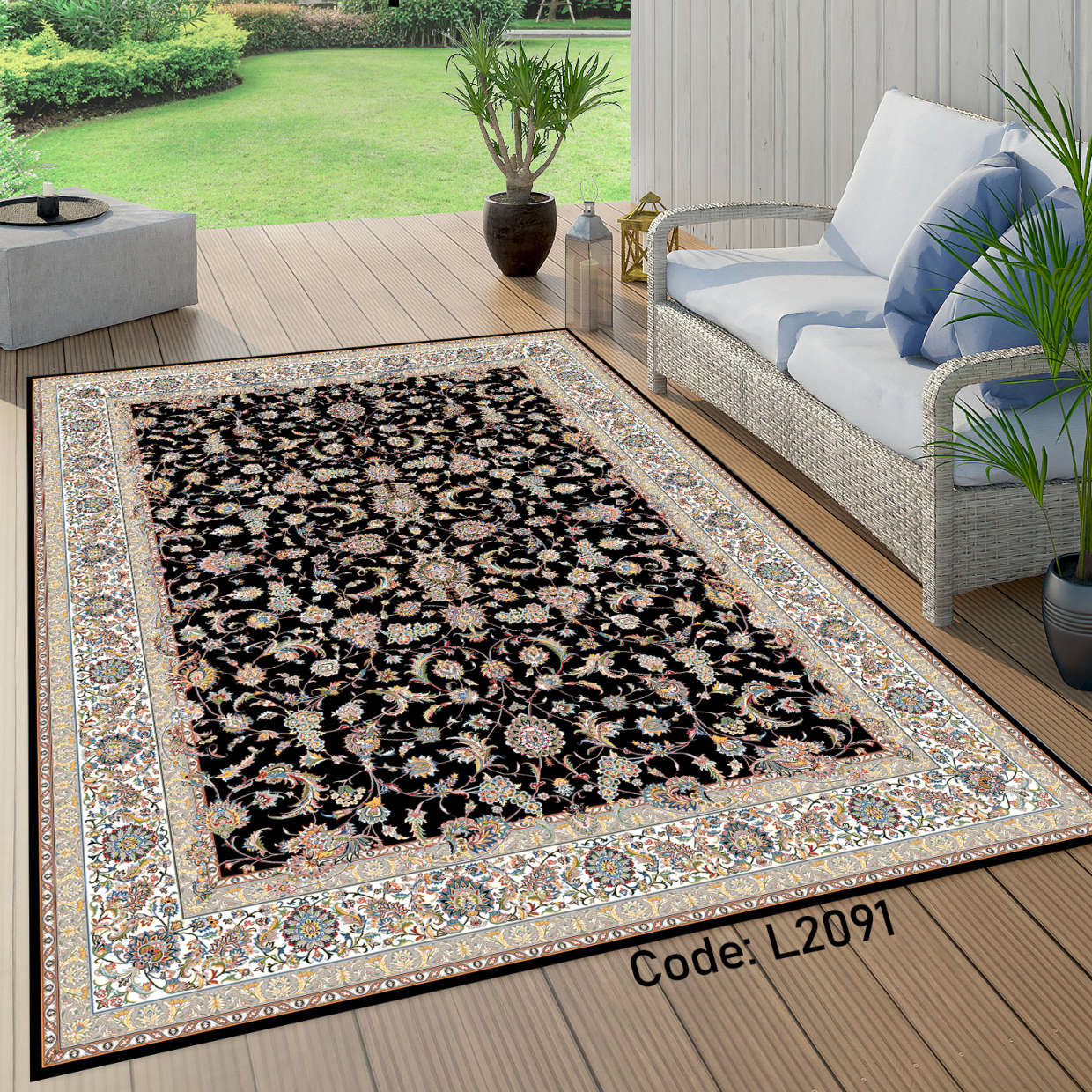 روفرشی کشدار (کاور فرش) و فرشینه و پادری کالای خواب متین کد L 2091