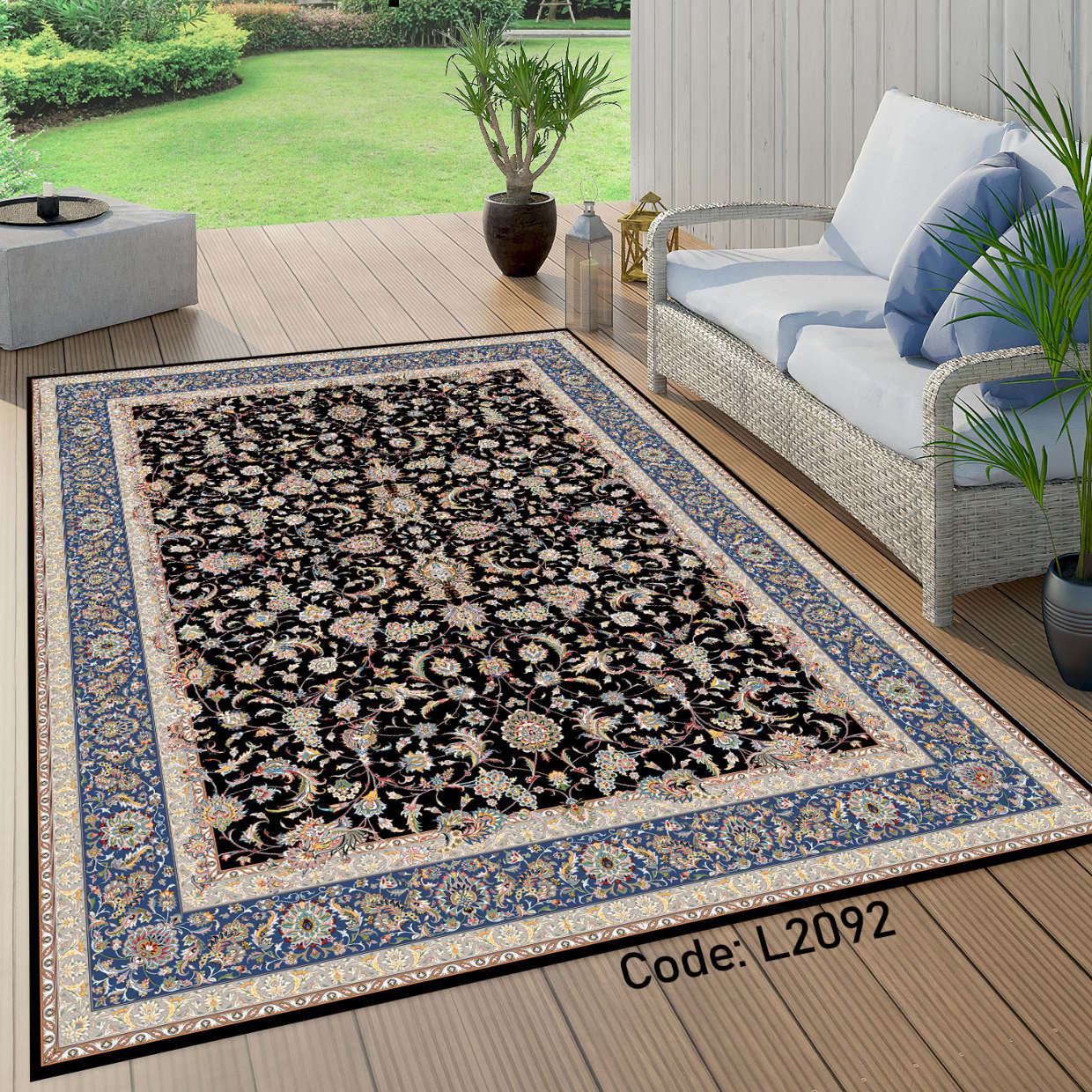 روفرشی کشدار (کاور فرش) و فرشینه و پادری کالای خواب متین کد L 2092