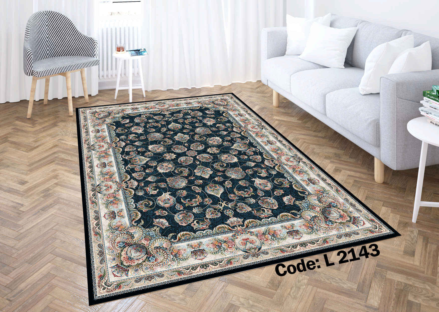 روفرشی کشدار (کاور فرش) و فرشینه و پادری کالای خواب متین کد L 2143