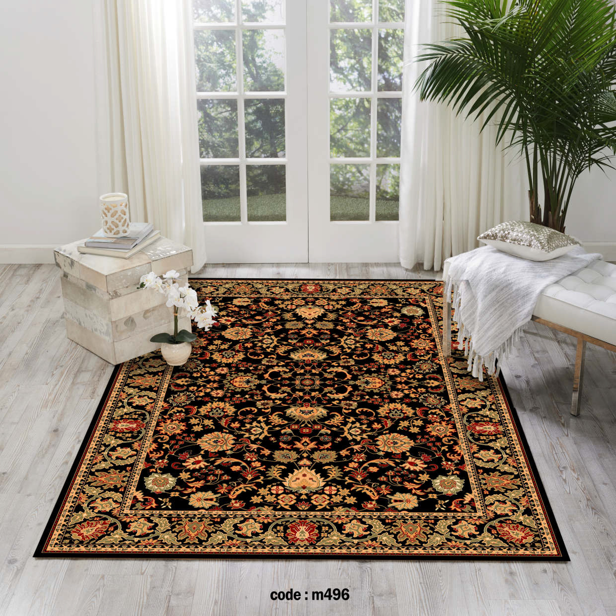 روفرشی کشدار (کاور فرش) و فرشینه و پادری کالای خواب متین کد m 496