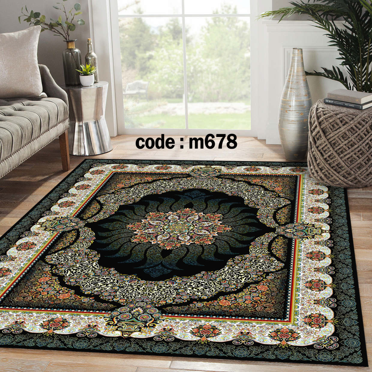 روفرشی کشدار (کاور فرش) و فرشینه و پادری کالای خواب متین کد m 678