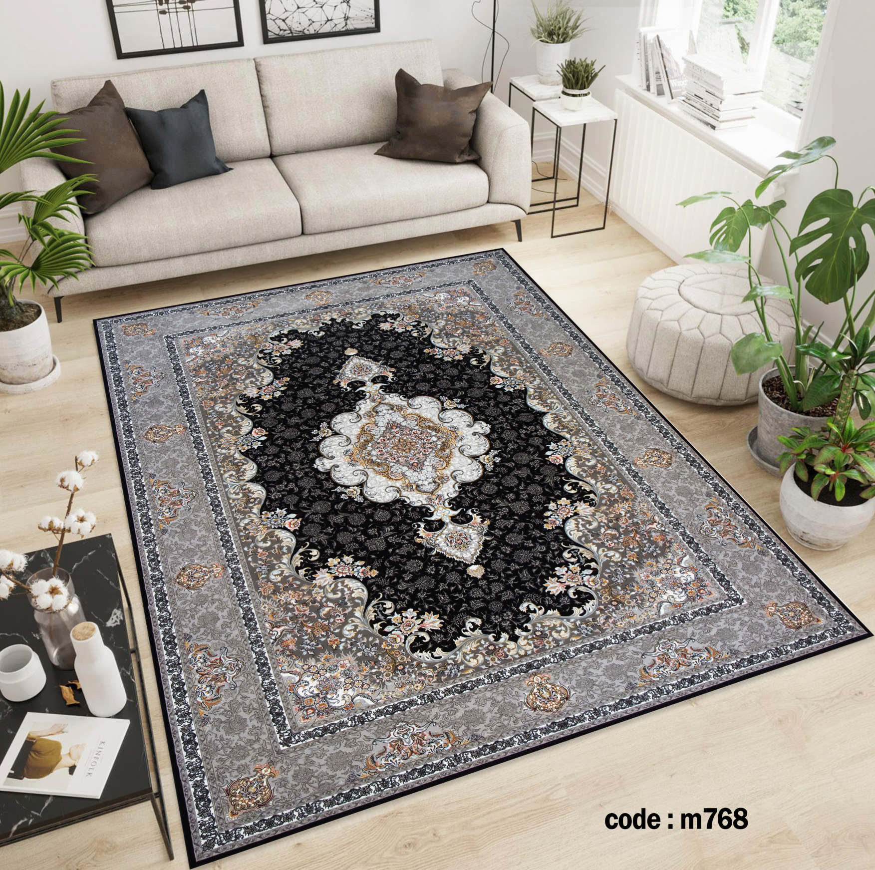 روفرشی کشدار (کاور فرش) و فرشینه و پادری کالای خواب متین کد m 768