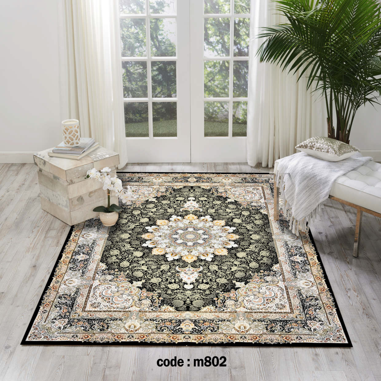 روفرشی کشدار (کاور فرش) و فرشینه و پادری کالای خواب متین کد m802