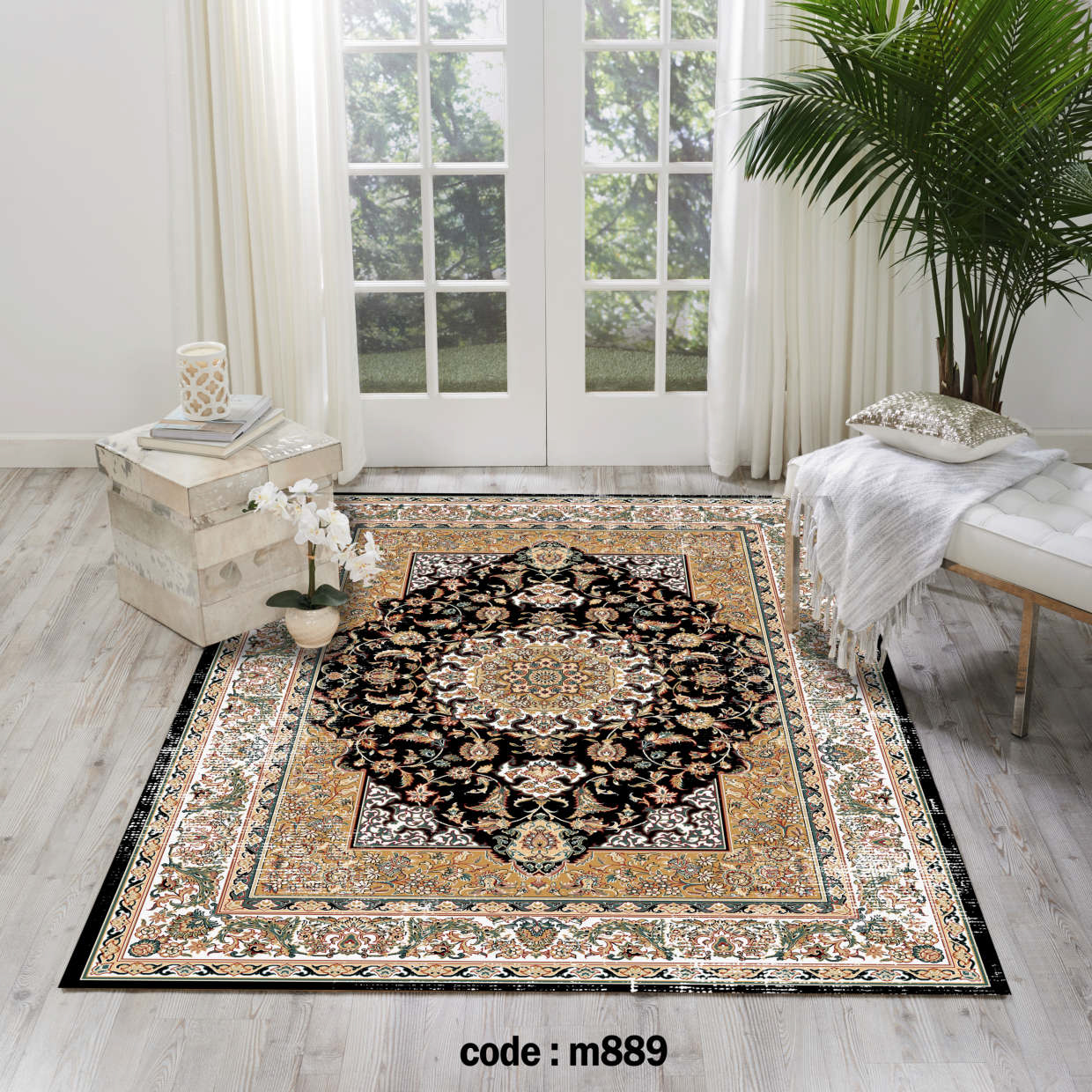 روفرشی کشدار (کاور فرش) و فرشینه و پادری کالای خواب متین کد m889