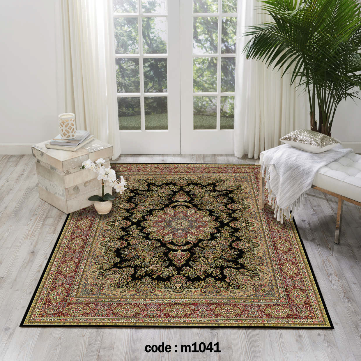 روفرشی کشدار (کاور فرش) و فرشینه و پادری کالای خواب متین کد m1041