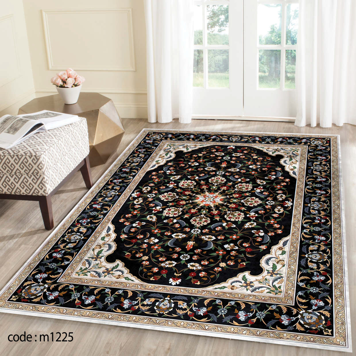 روفرشی کشدار (کاور فرش) و فرشینه و پادری کالای خواب متین کد m1225