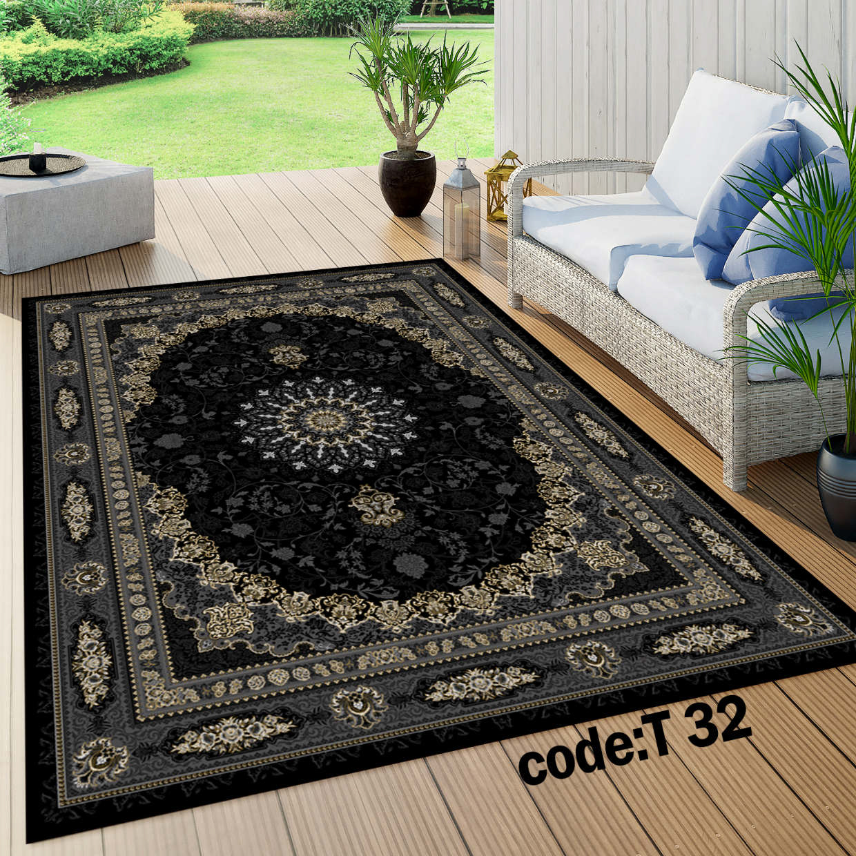روفرشی کشدار (کاور فرش) و فرشینه و پادری کالای خواب متین کد T 32