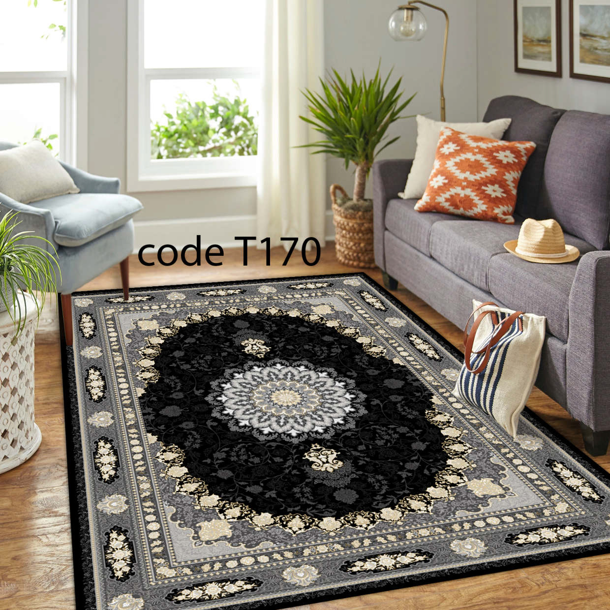 روفرشی کشدار (کاور فرش) و فرشینه و پادری کالای خواب متین کد T 170