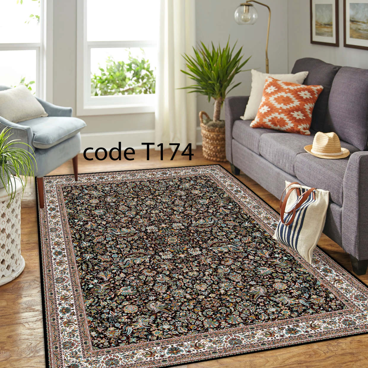روفرشی کشدار (کاور فرش) و فرشینه و پادری کالای خواب متین کد T 174