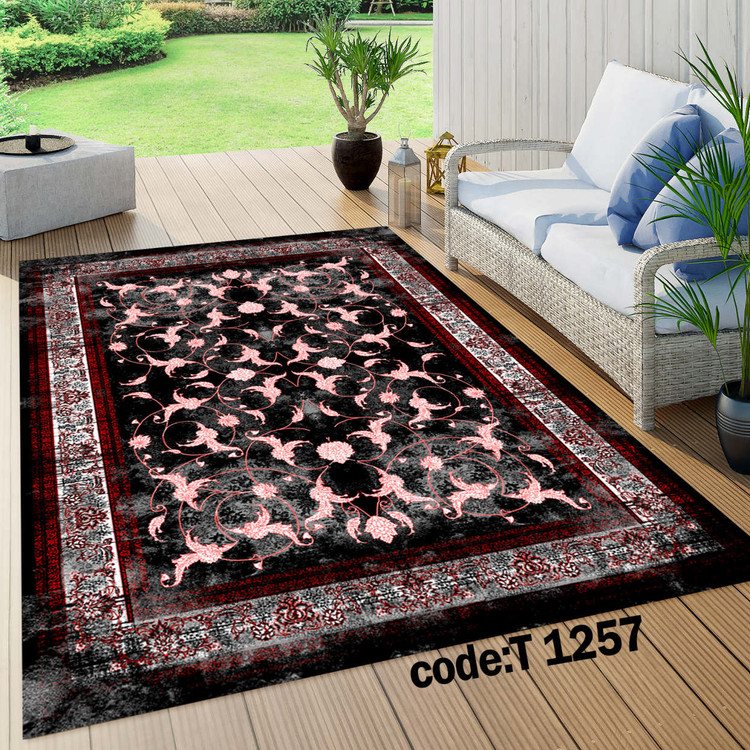 روفرشی کشدار (کاور فرش) و فرشینه و پادری کالای خواب متین کد T 1257