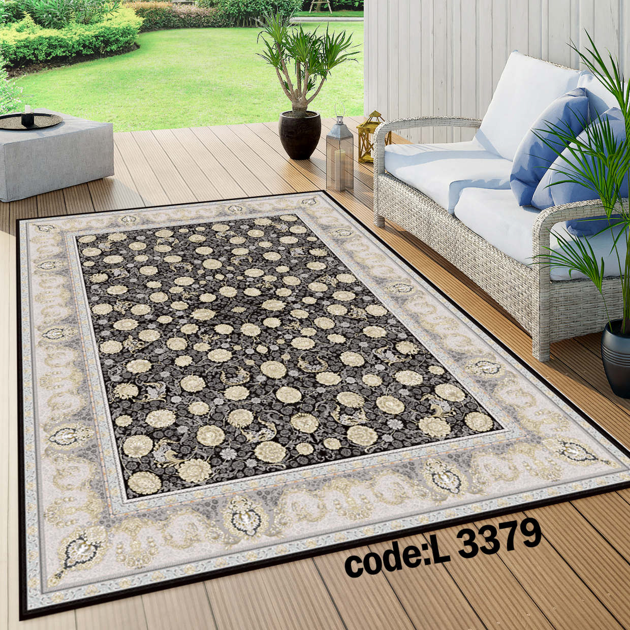 روفرشی کشدار (کاور فرش) و فرشینه و پادری کالای خواب متین کد L 3379