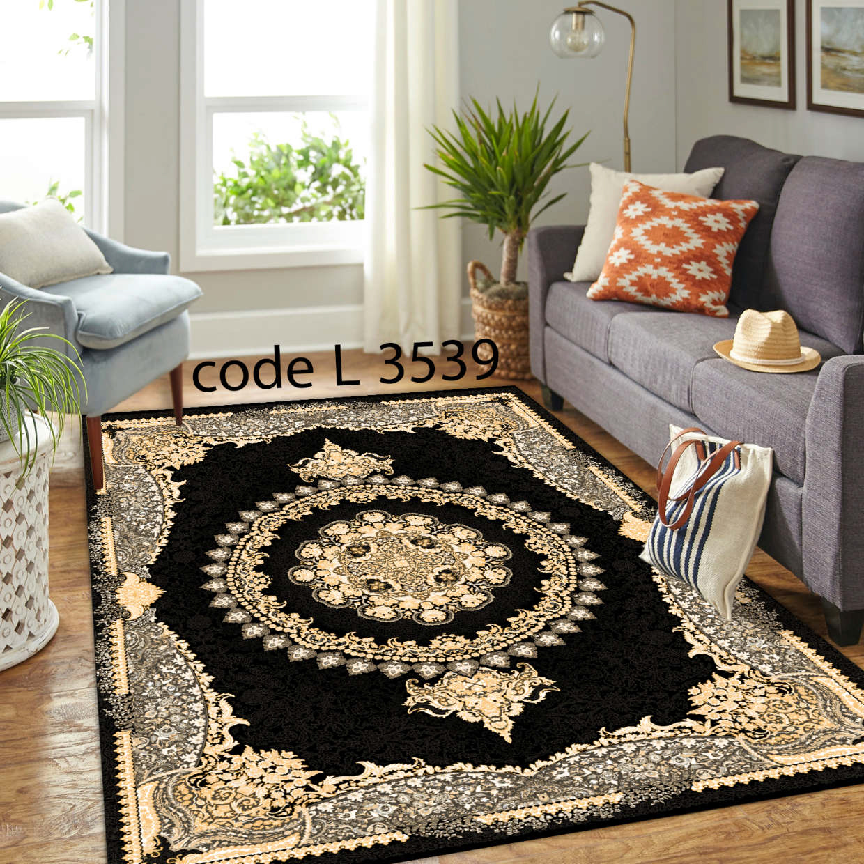 روفرشی کشدار (کاور فرش) و فرشینه و پادری کالای خواب متین کد L 3539