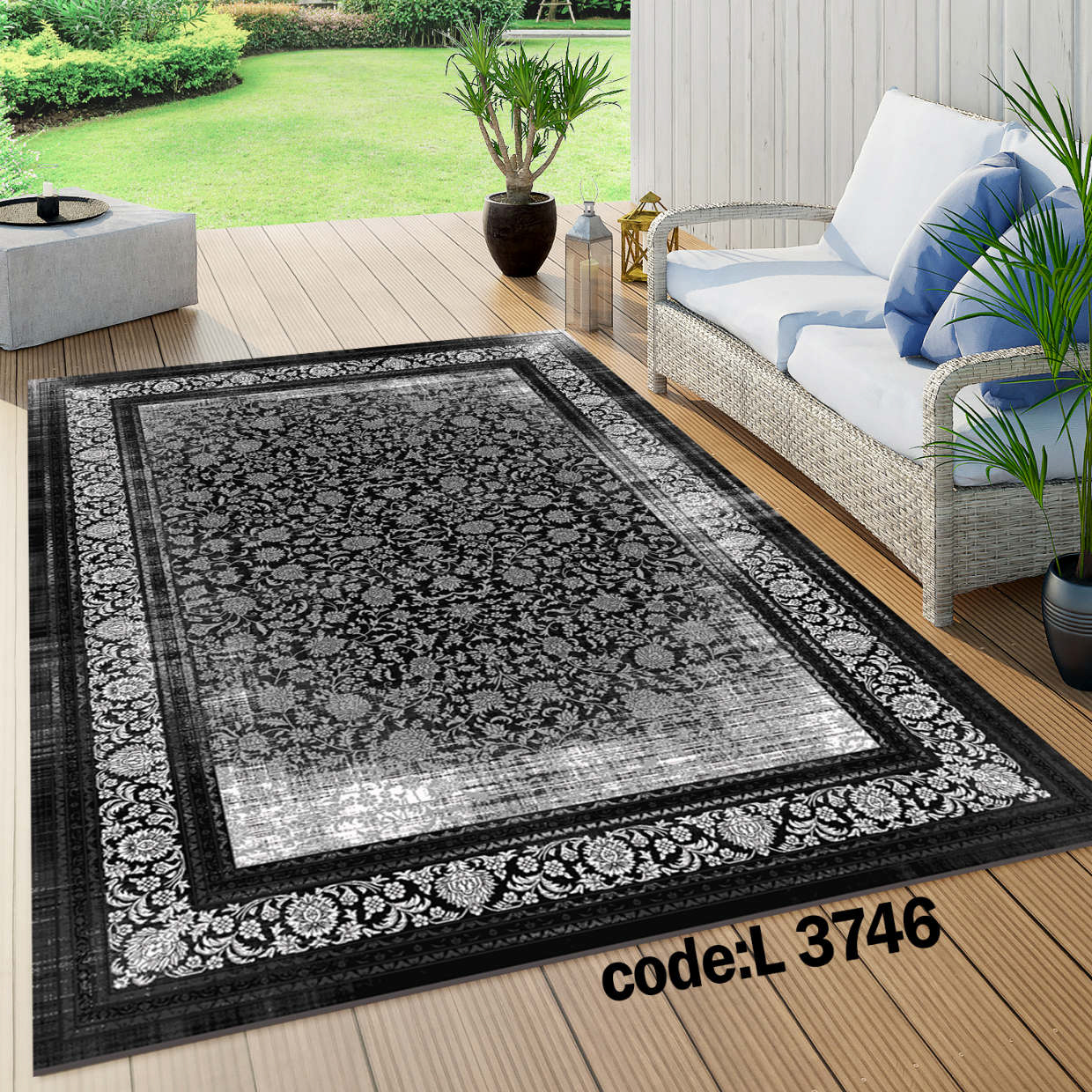 روفرشی کشدار (کاور فرش) و فرشینه و پادری کالای خواب متین کد L 3746