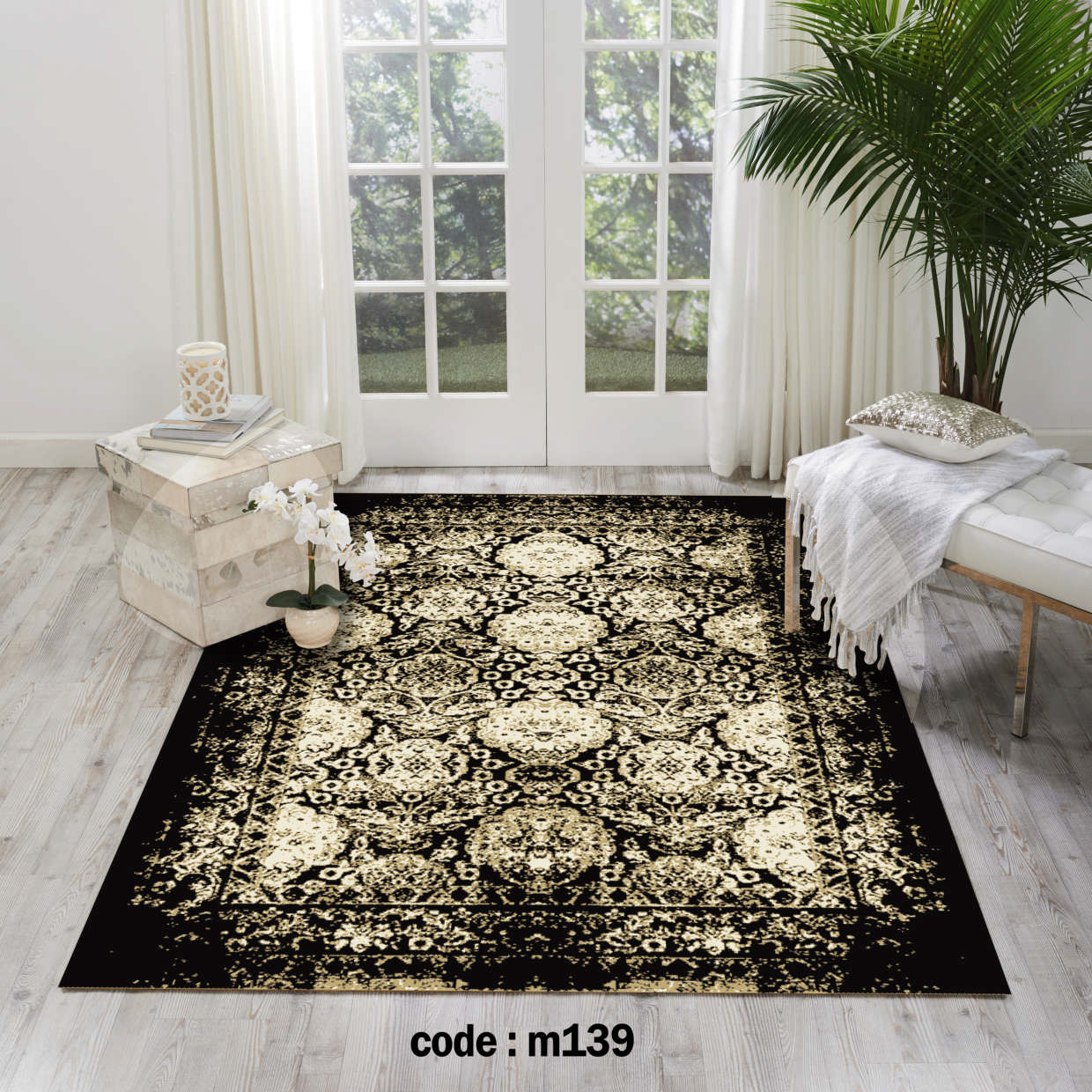 روفرشی کشدار (کاور فرش) و فرشینه و پادری کالای خواب متین کد m 139