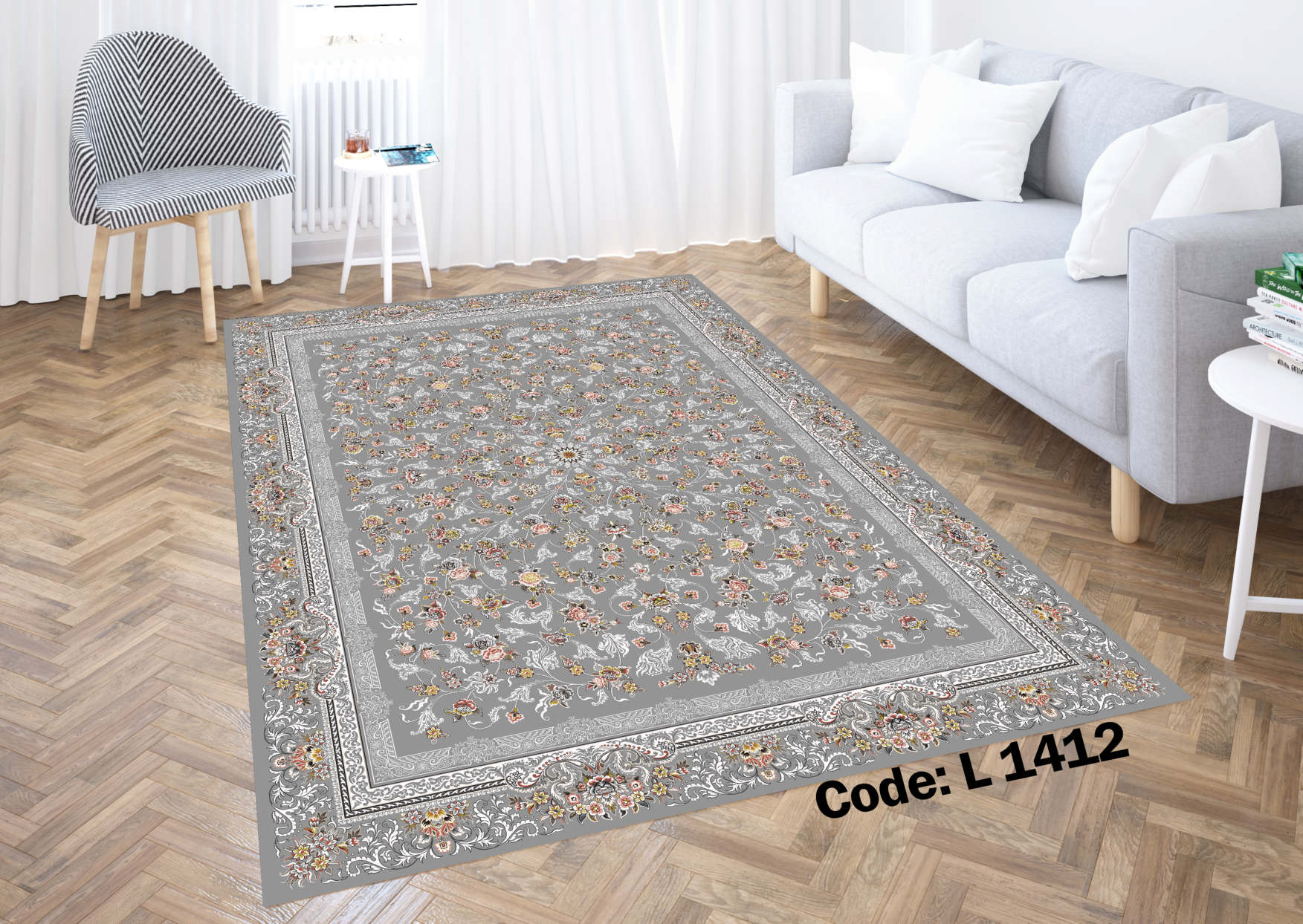 روفرشی کشدار (کاور فرش) و فرشینه و پادری کالای خواب متین کد L 1412