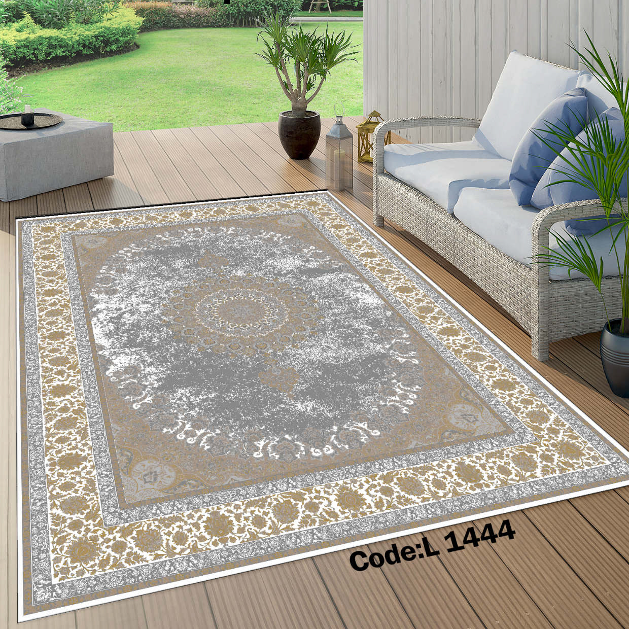 روفرشی کشدار (کاور فرش) و فرشینه و پادری کالای خواب متین کد L 1444