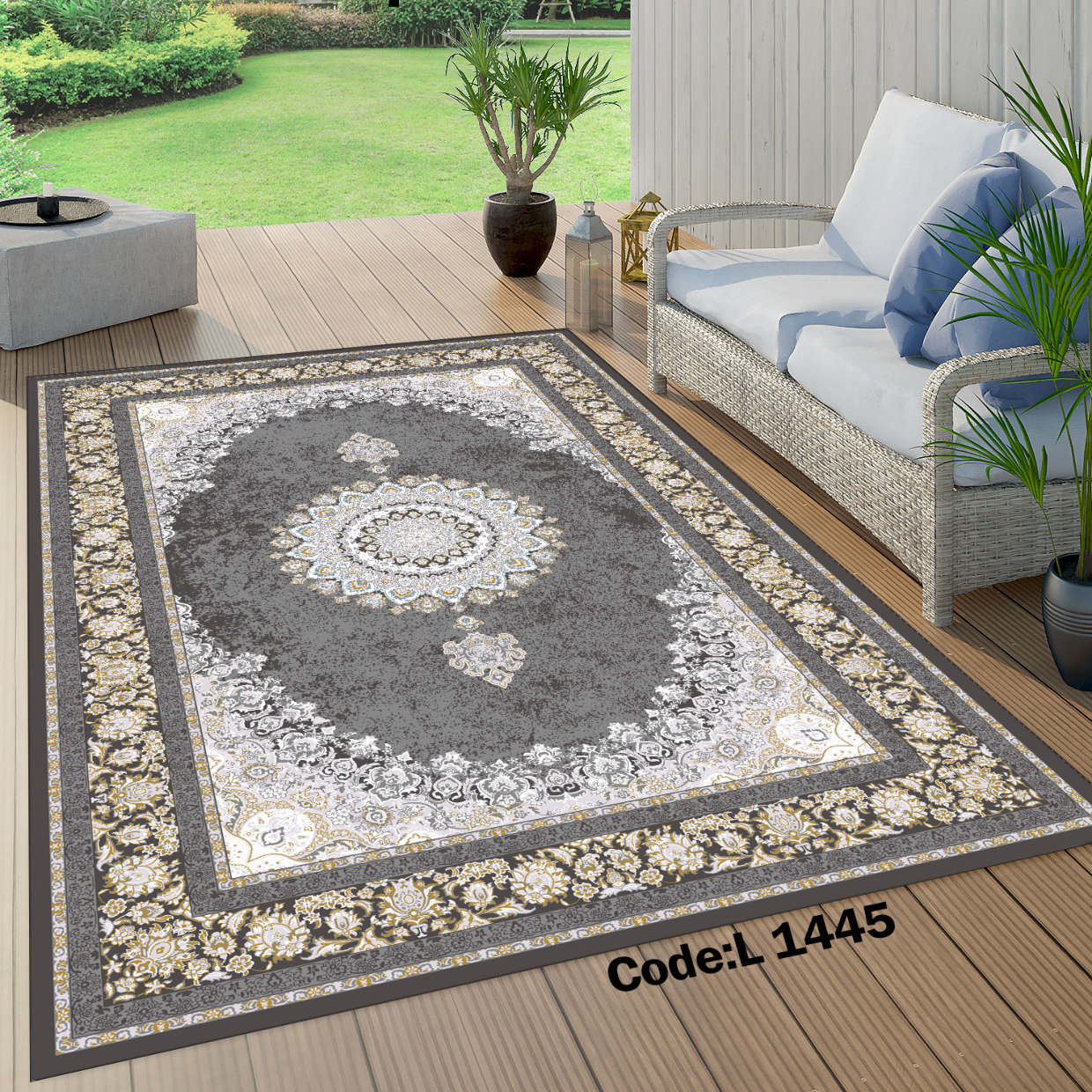 روفرشی کشدار (کاور فرش) و فرشینه و پادری کالای خواب متین کد L 1445