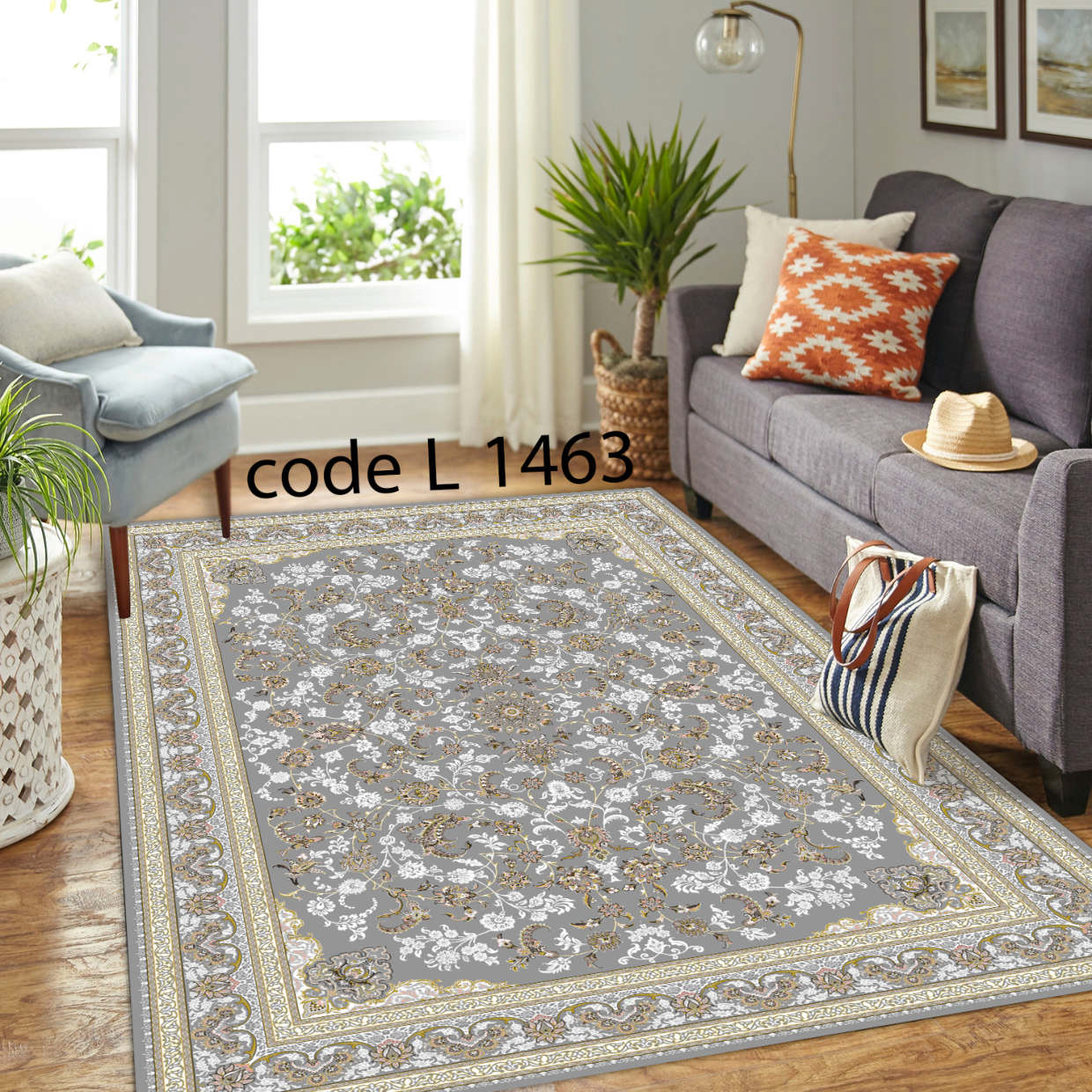 روفرشی کشدار (کاور فرش) و فرشینه و پادری کالای خواب متین کد L 1463