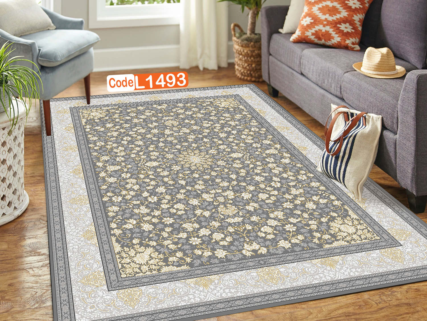 روفرشی کشدار (کاور فرش) و فرشینه و پادری کالای خواب متین کد L 1493