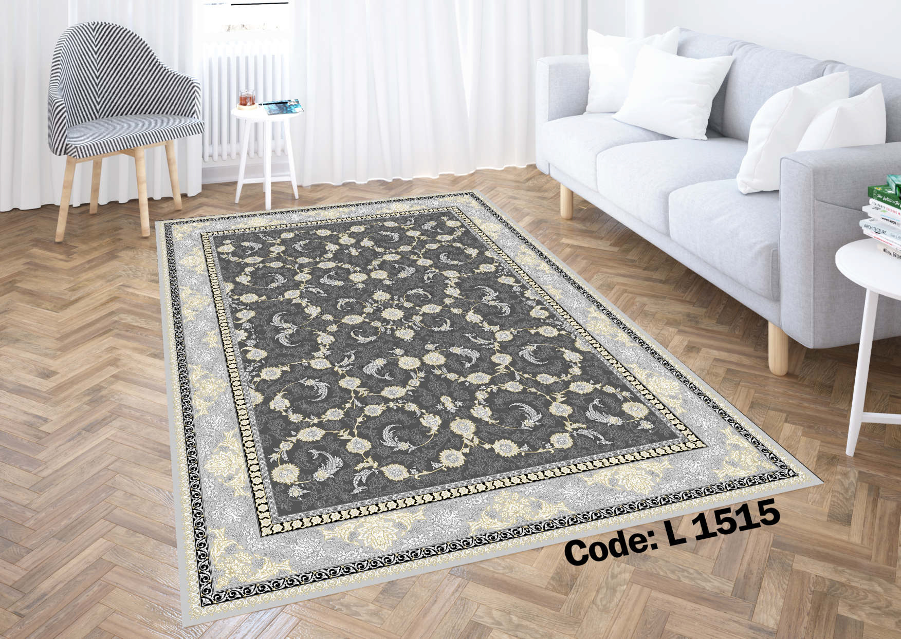 روفرشی کشدار (کاور فرش) و فرشینه و پادری کالای خواب متین کد L 1515