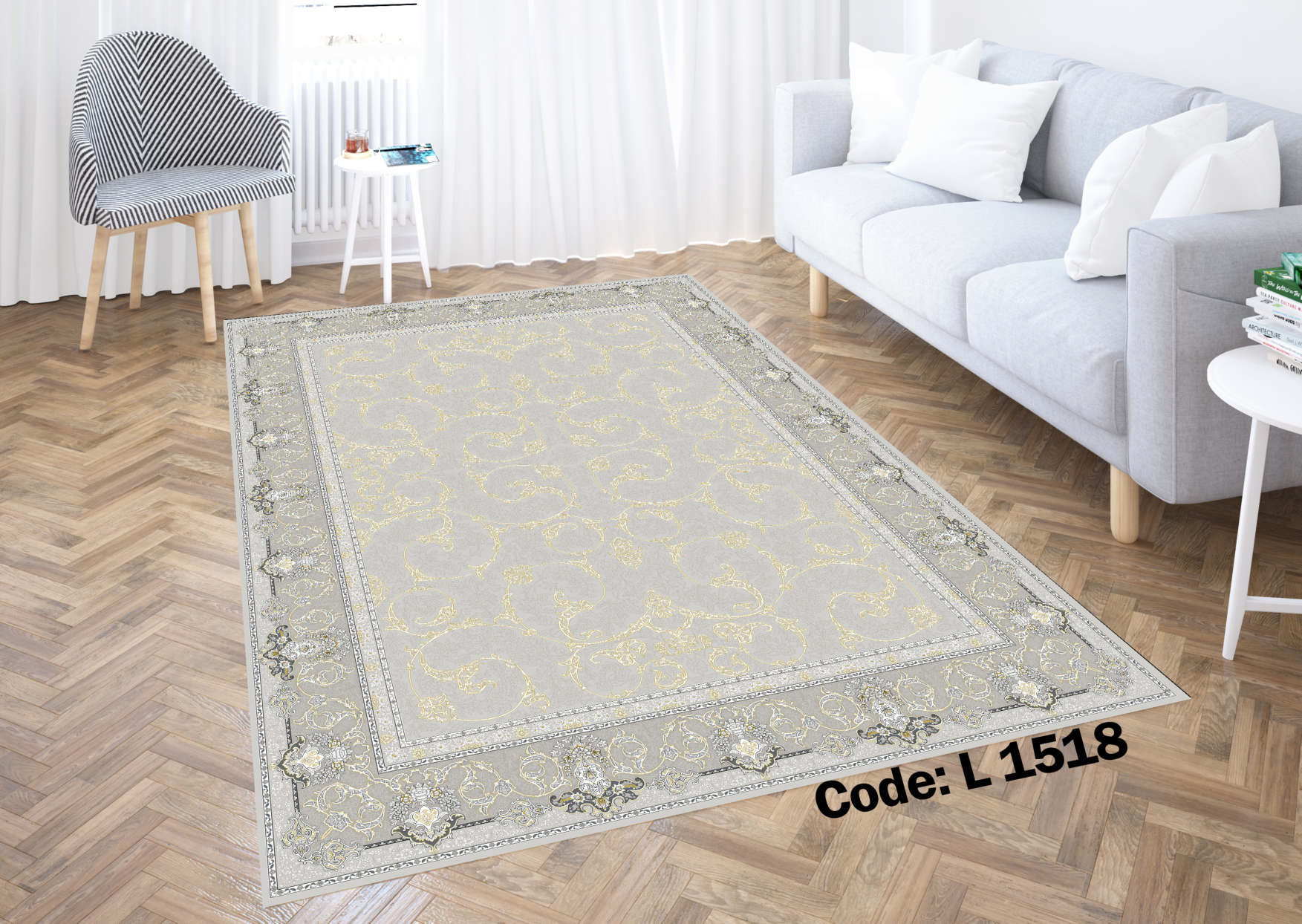 روفرشی کشدار (کاور فرش) و فرشینه و پادری کالای خواب متین کد L 1518