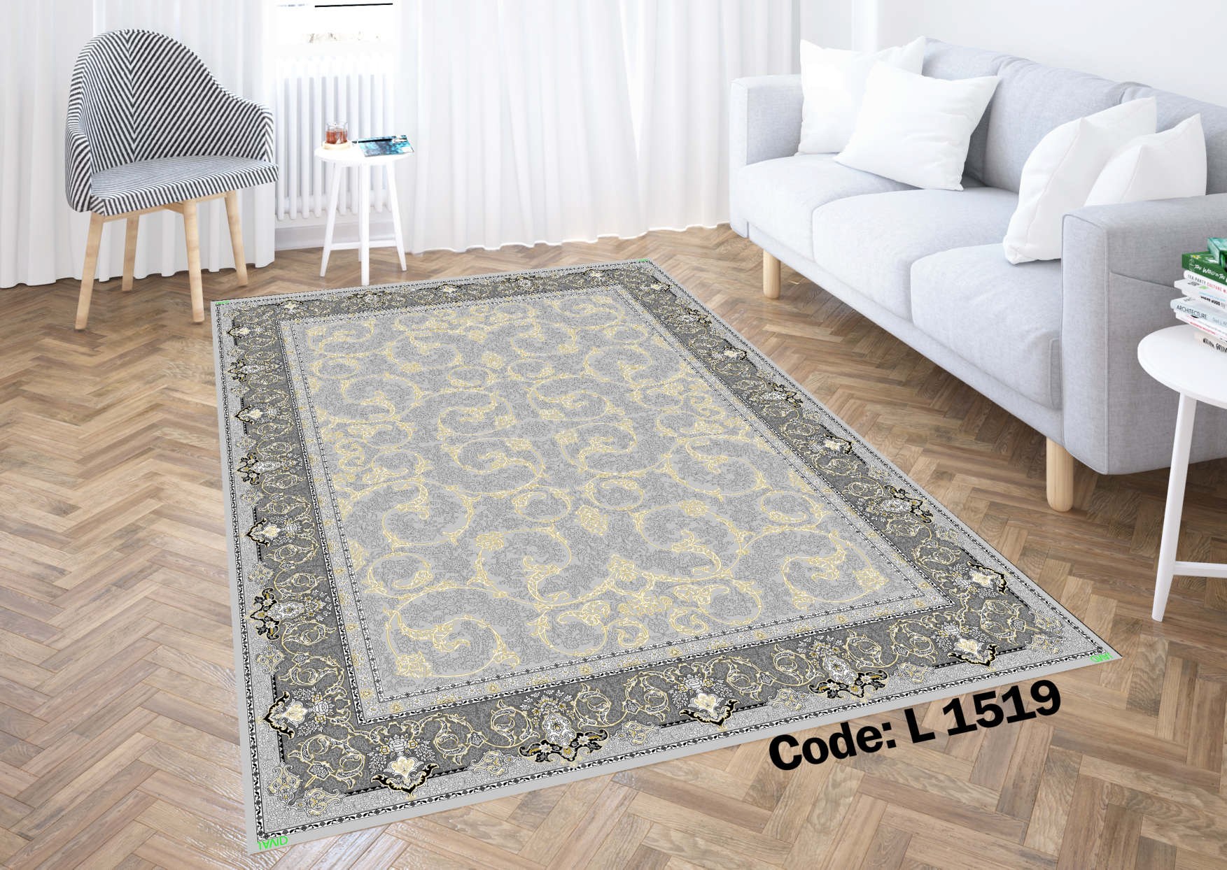 روفرشی کشدار (کاور فرش) و فرشینه و پادری کالای خواب متین کد L 1519