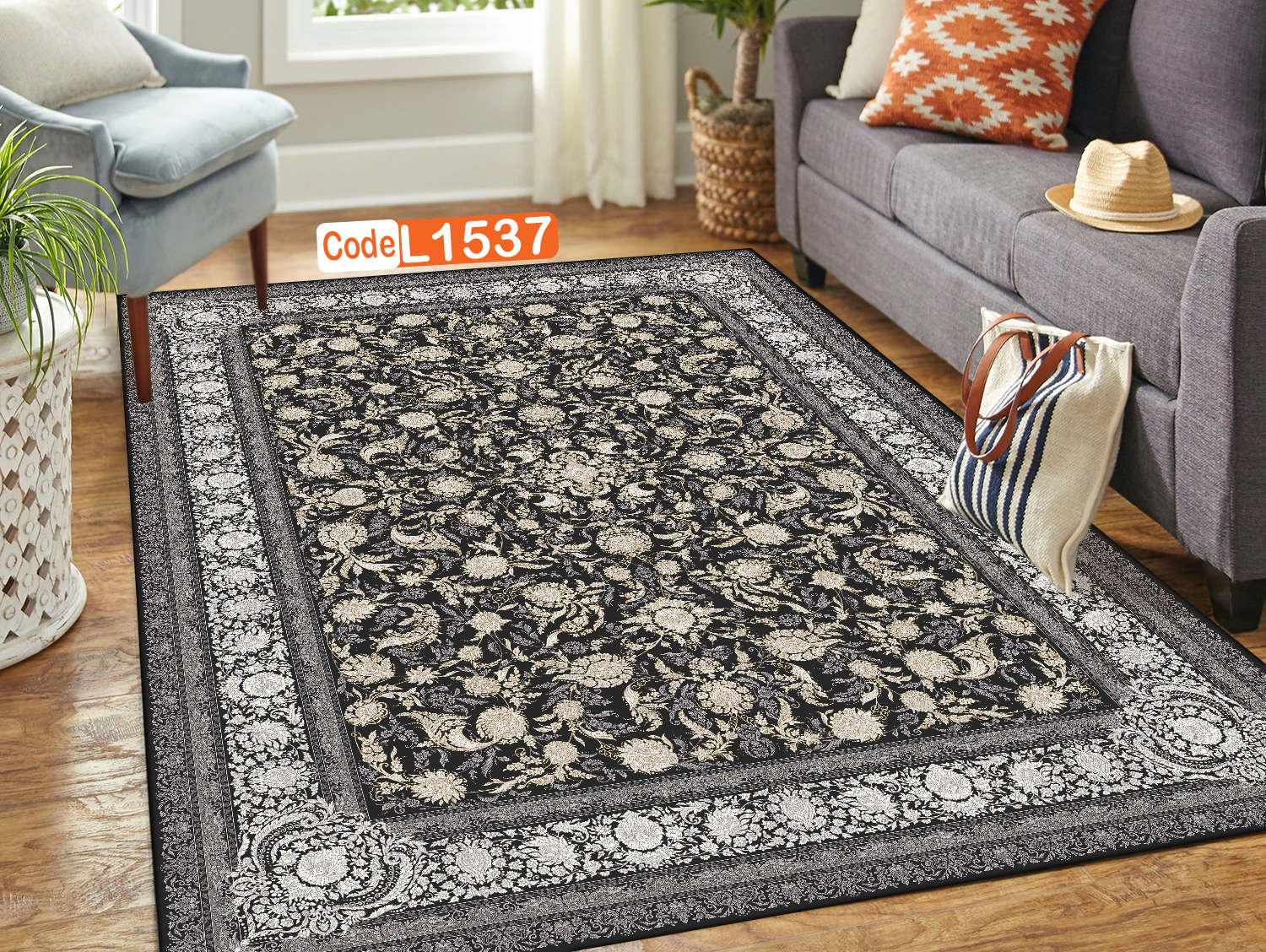 روفرشی کشدار (کاور فرش) و فرشینه و پادری کالای خواب متین کد L 1537
