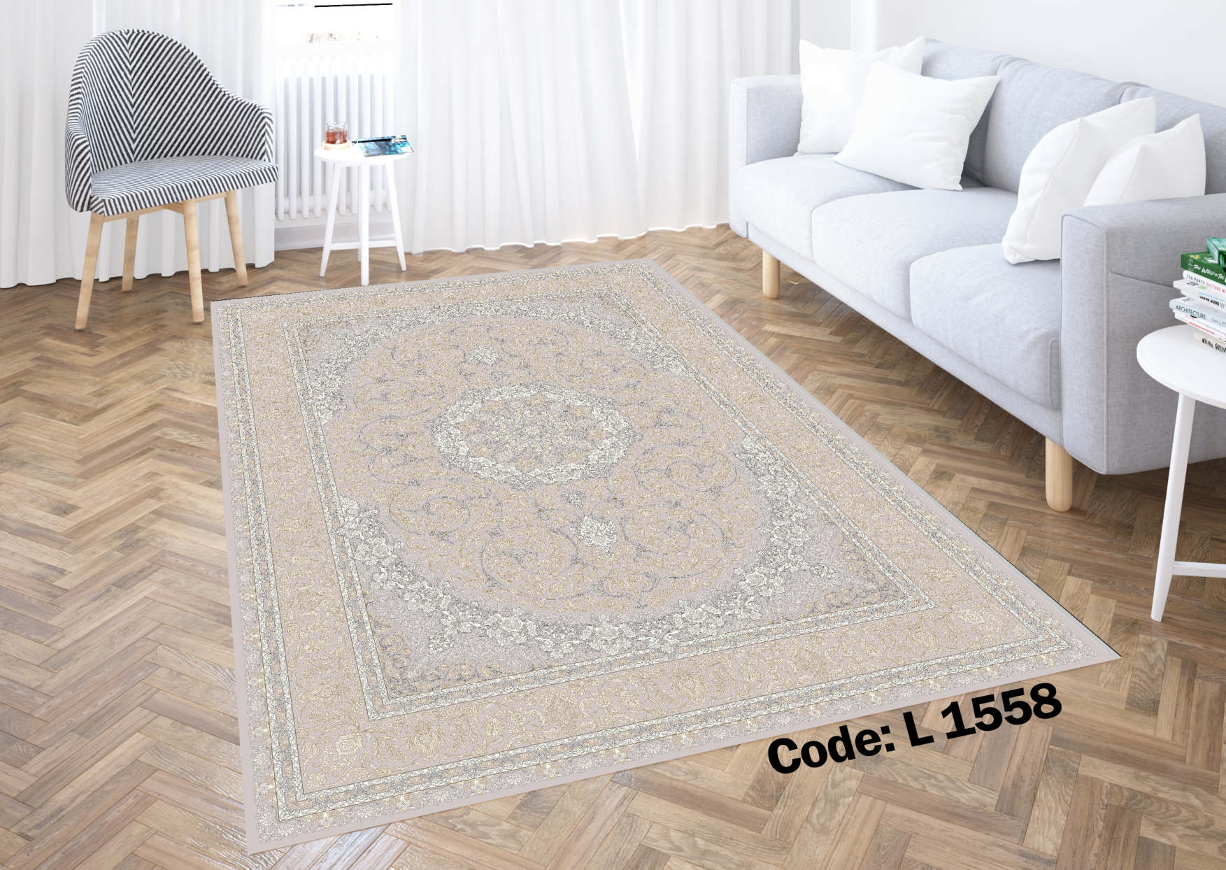 روفرشی کشدار (کاور فرش) و فرشینه و پادری کالای خواب متین کد L 1558