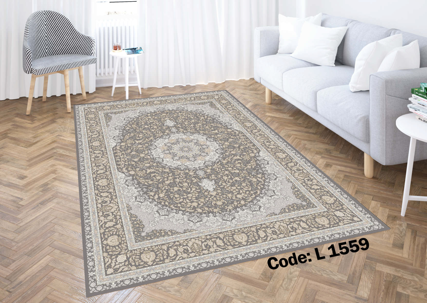 روفرشی کشدار (کاور فرش) و فرشینه و پادری کالای خواب متین کد L 1559