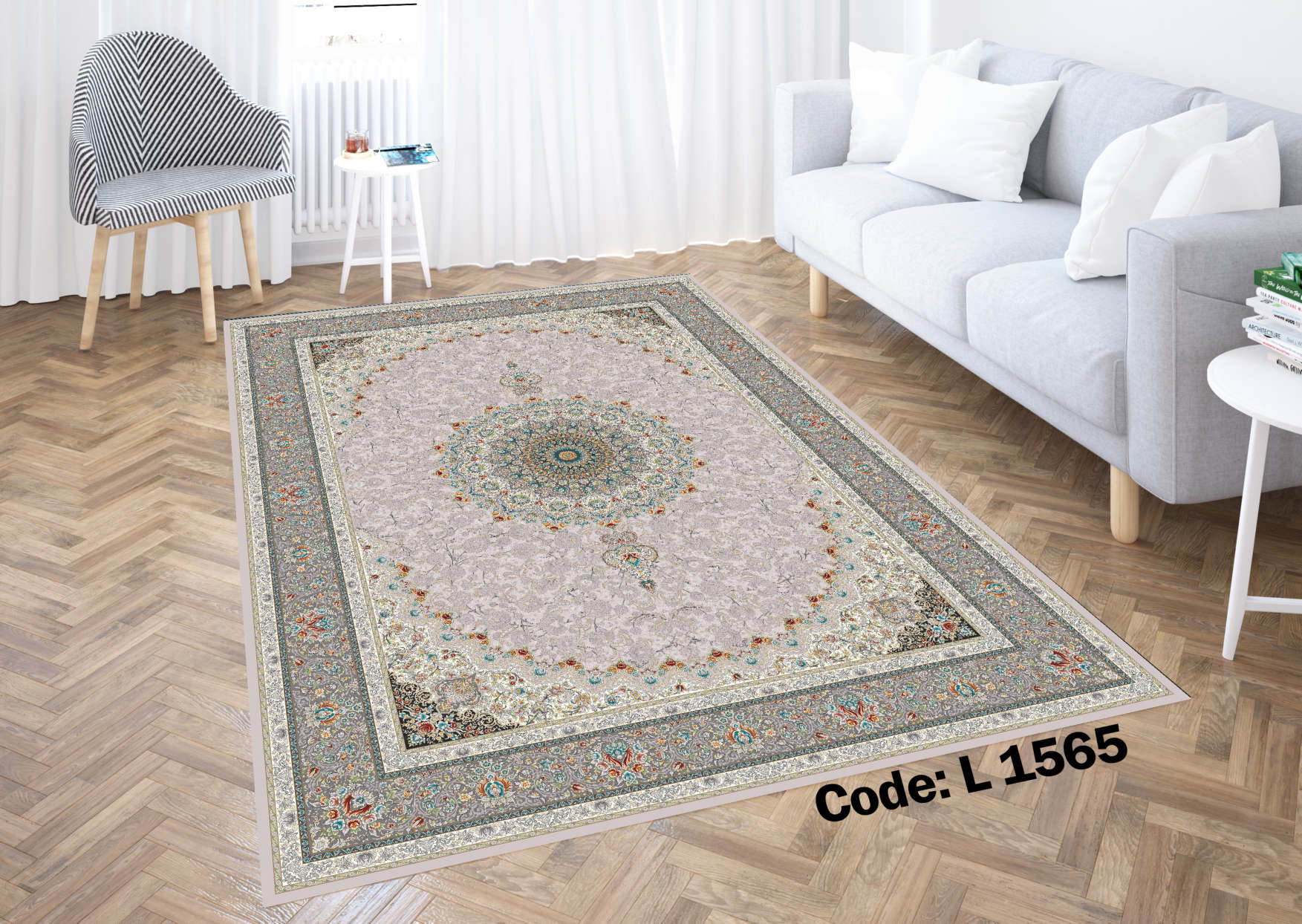 روفرشی کشدار (کاور فرش) و فرشینه و پادری کالای خواب متین کد L 1565