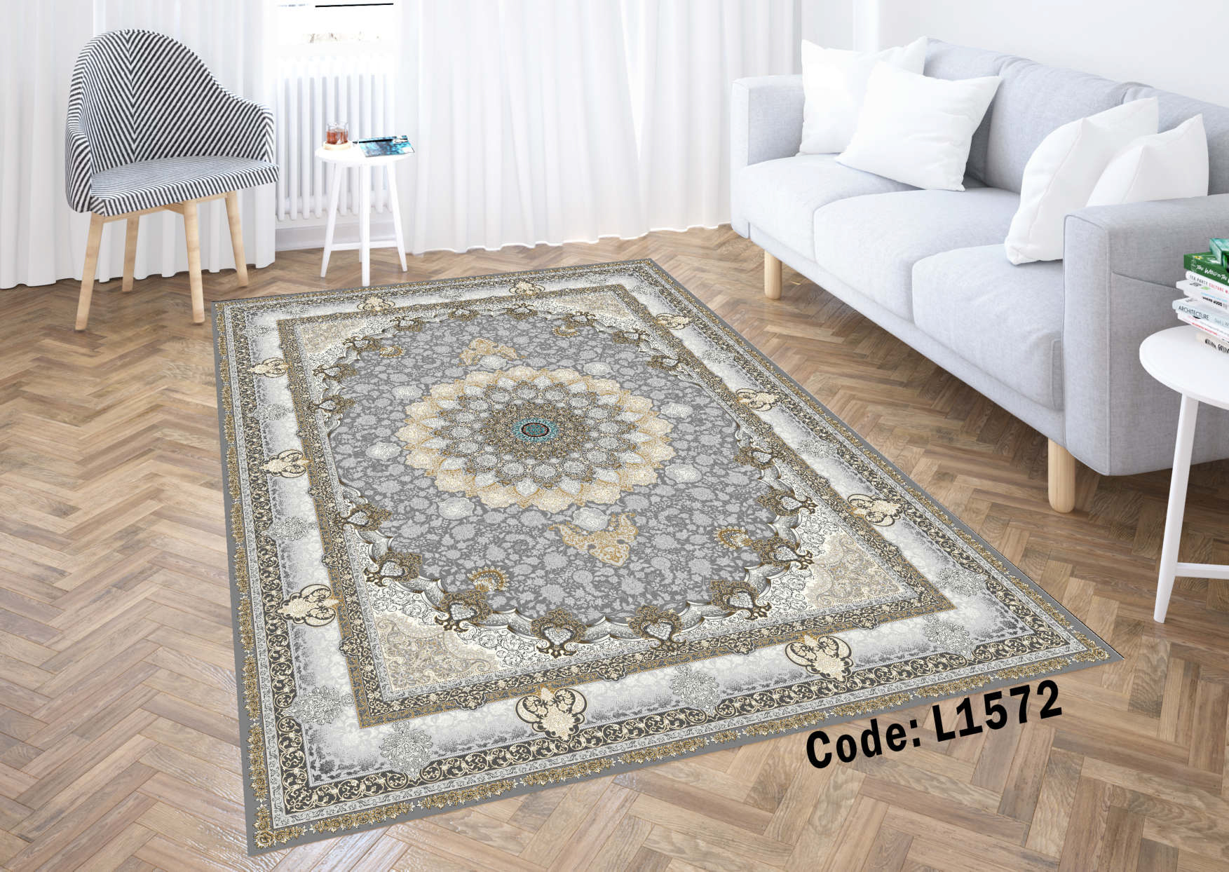 روفرشی کشدار (کاور فرش) و فرشینه و پادری کالای خواب متین کد L 1572