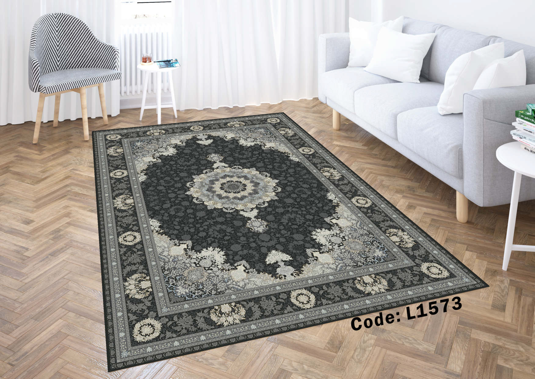 روفرشی کشدار (کاور فرش) و فرشینه و پادری کالای خواب متین کد L 1573