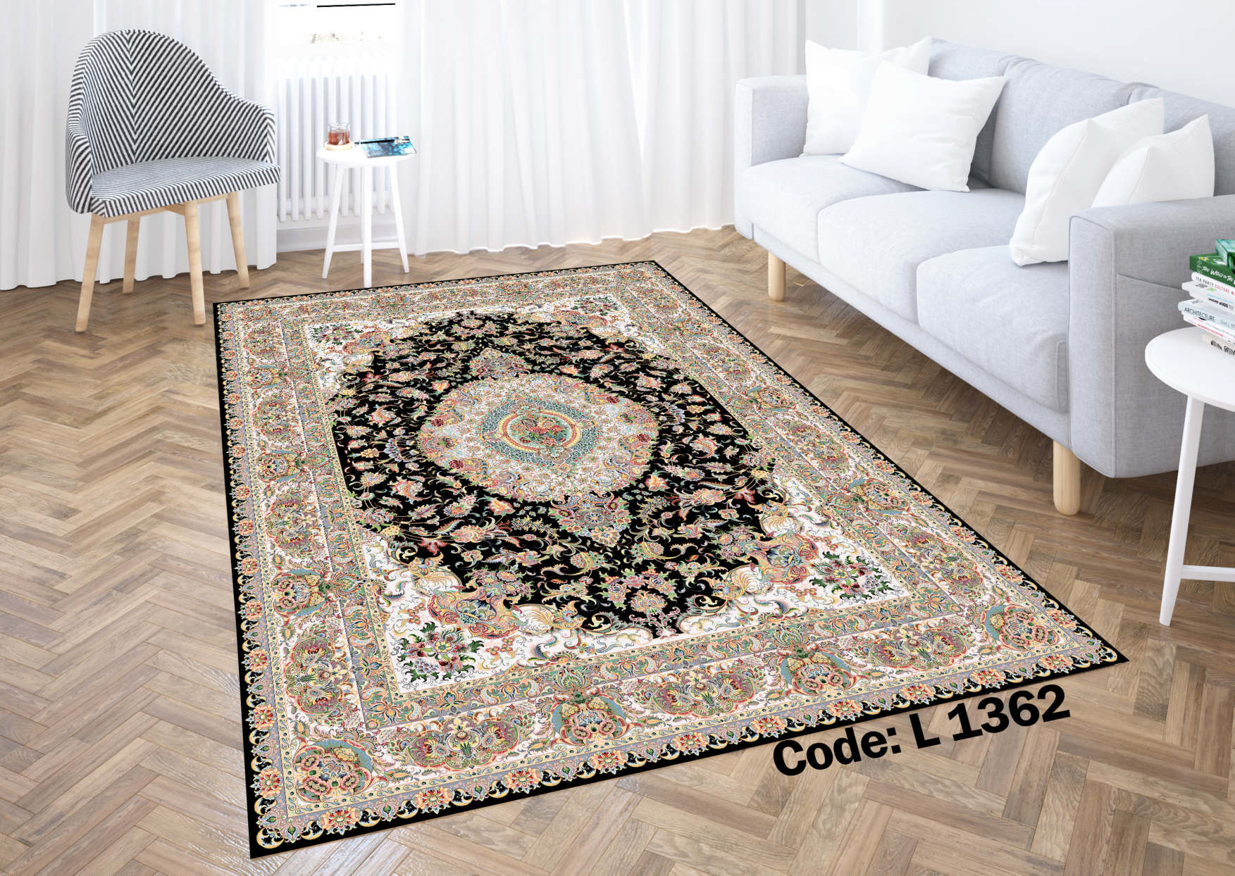 روفرشی کشدار (کاور فرش) و فرشینه و پادری کالای خواب متین کد L 1362