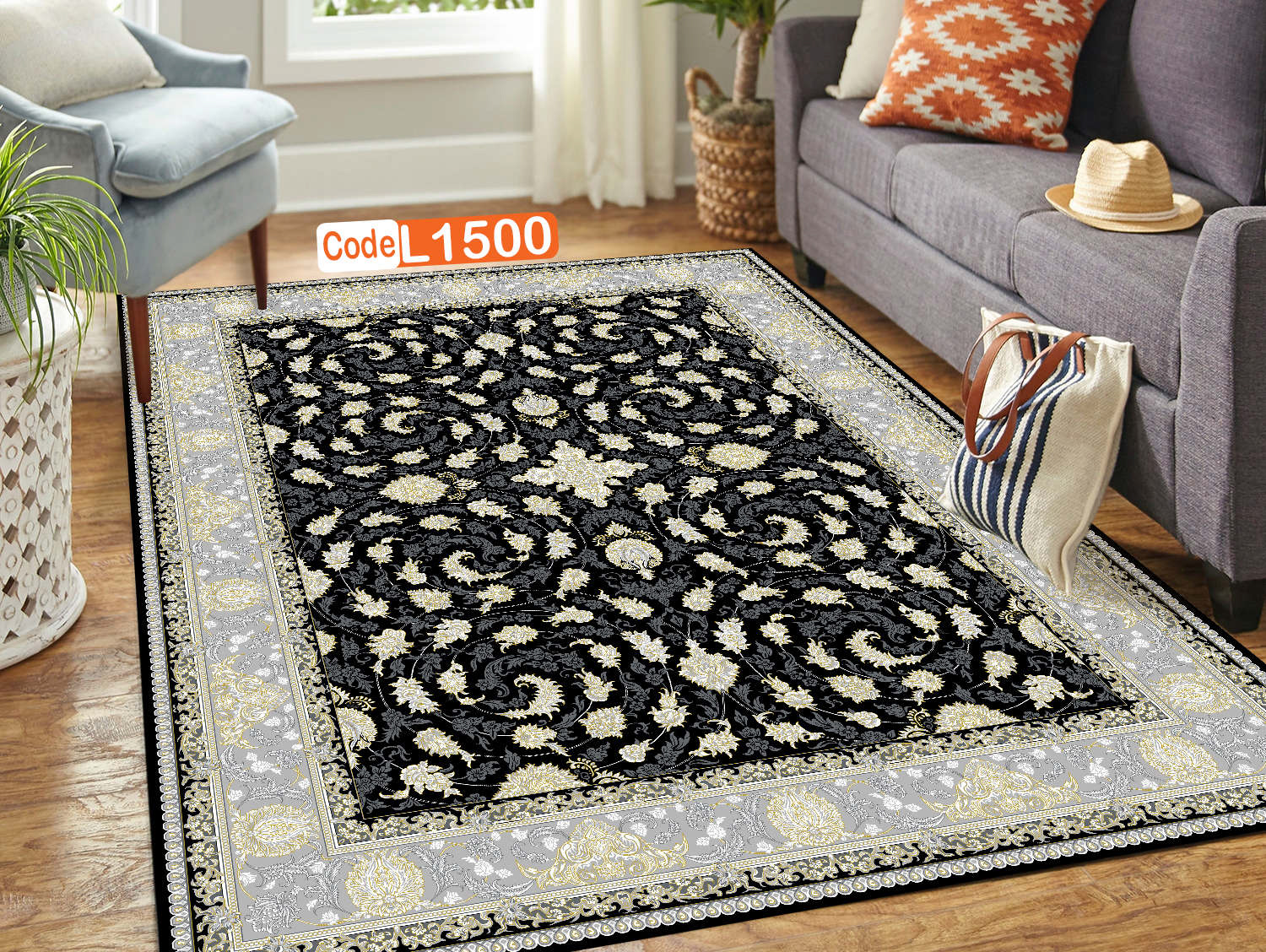 روفرشی کشدار (کاور فرش) و فرشینه و پادری کالای خواب متین کد L 1500