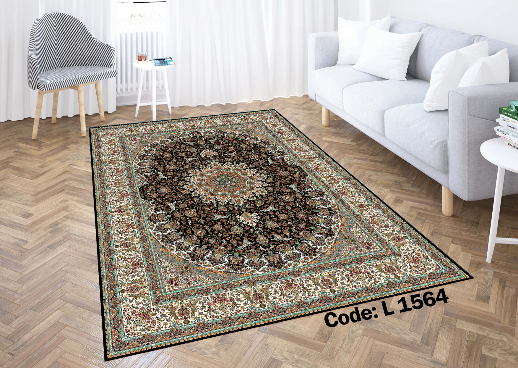 روفرشی کشدار (کاور فرش) و فرشینه و پادری کالای خواب متین کد L 1564