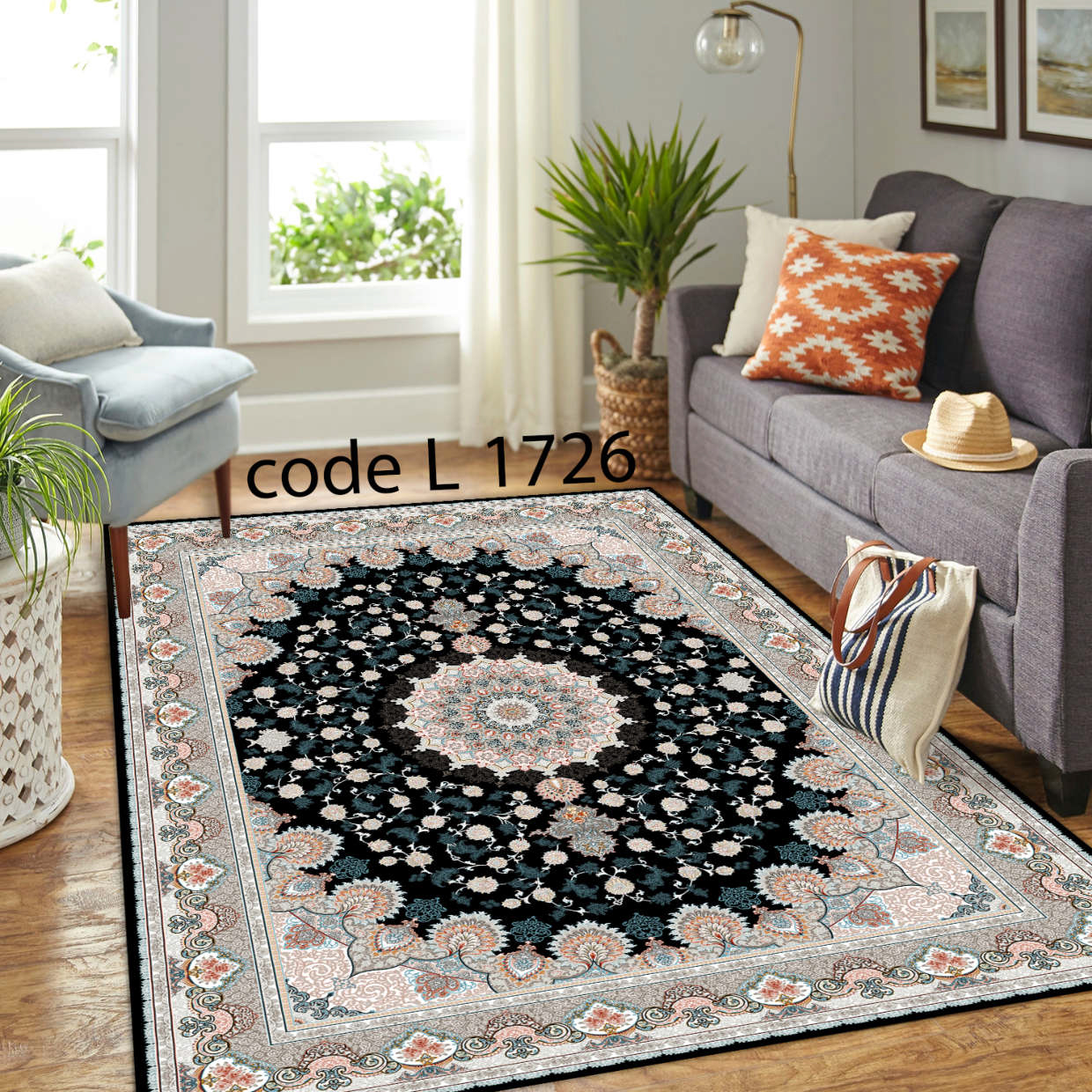 روفرشی کشدار (کاور فرش) و فرشینه و پادری کالای خواب متین کد L 1726