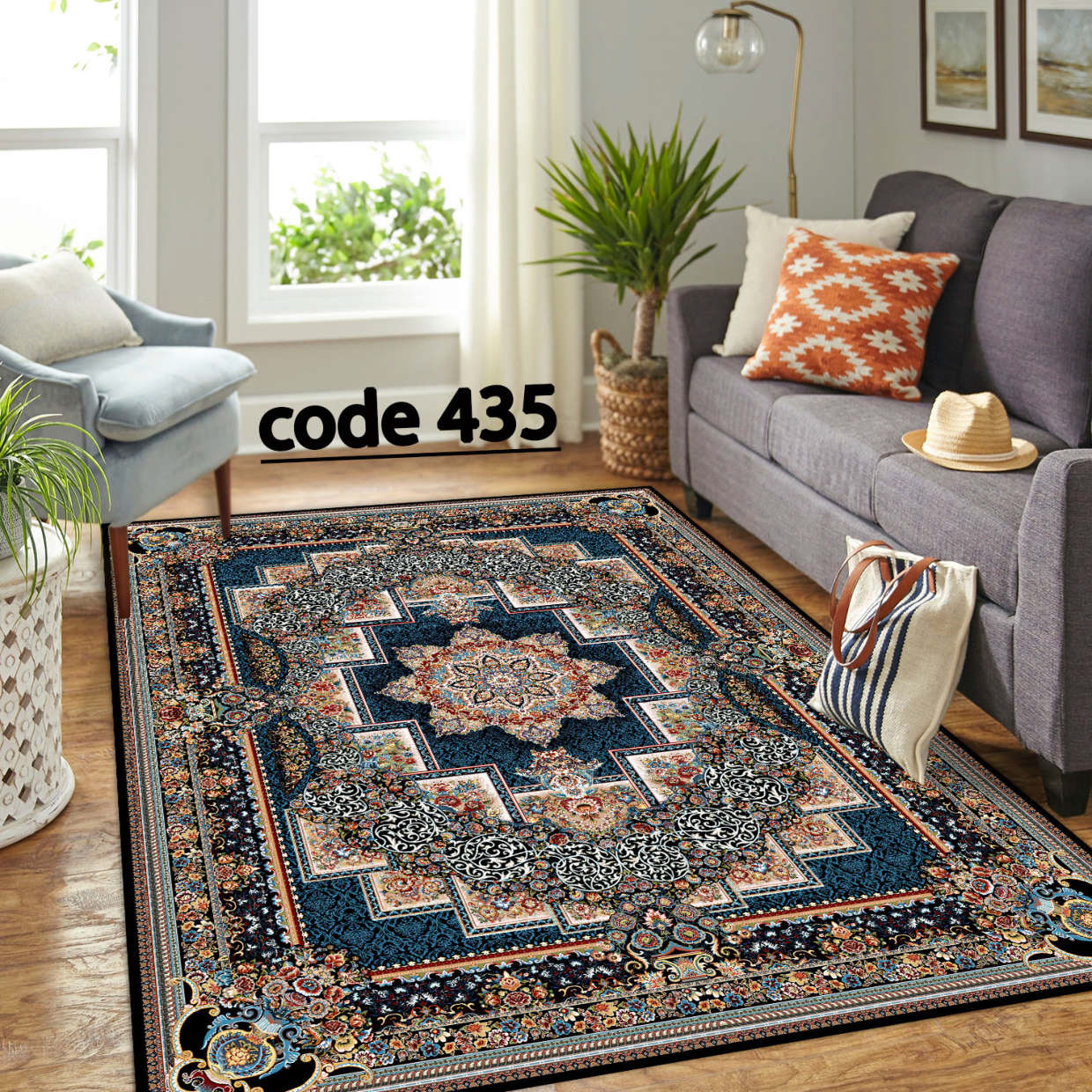 روفرشی کشدار (کاور فرش) و فرشینه و پادری کالای خواب متین کد 435
