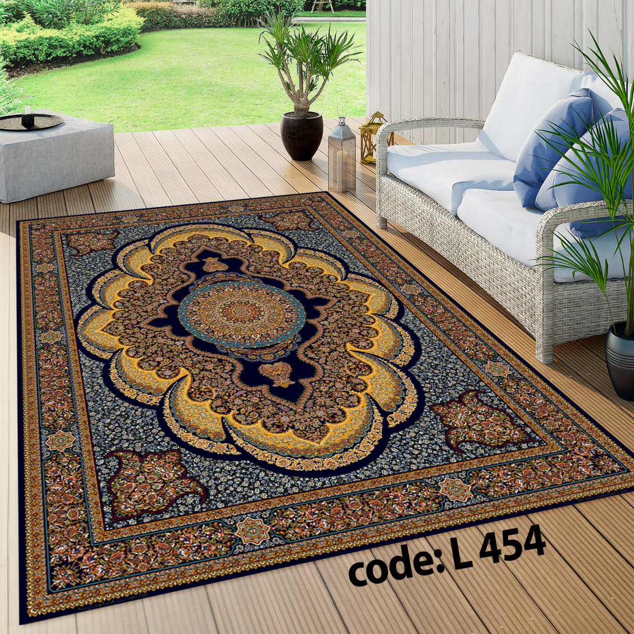 روفرشی کشدار (کاور فرش) و فرشینه و پادری کالای خواب متین کد L 454