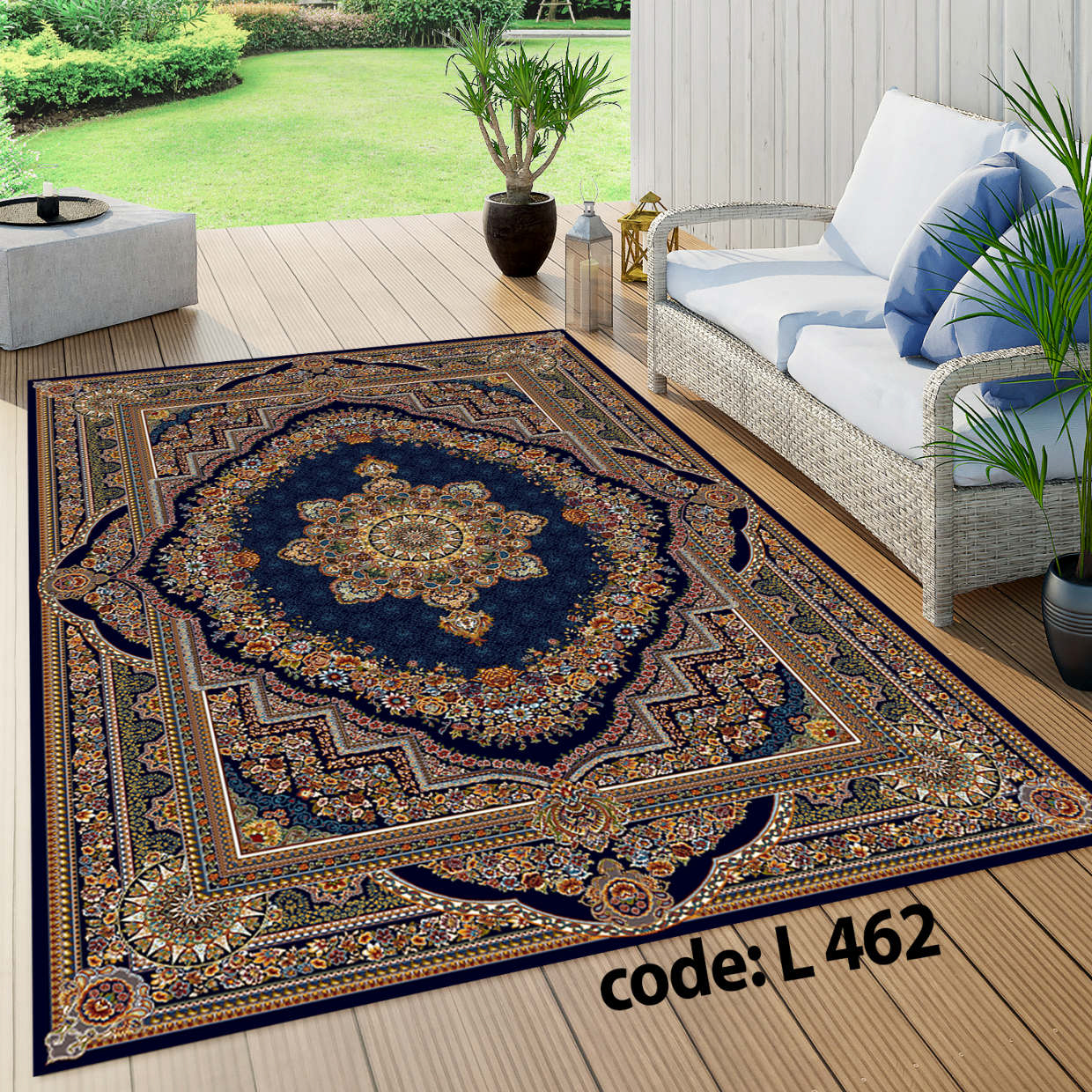 روفرشی کشدار (کاور فرش) و فرشینه و پادری کالای خواب متین کد L 462