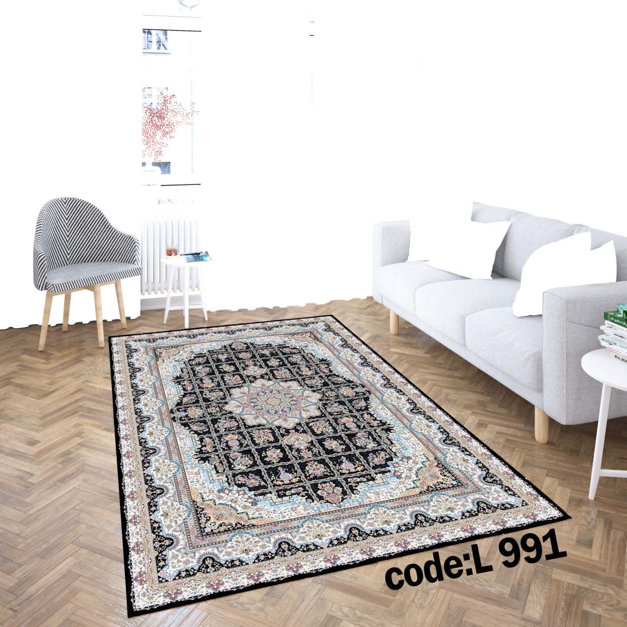 روفرشی کشدار (کاور فرش) و فرشینه و پادری کالای خواب متین کد L 991
