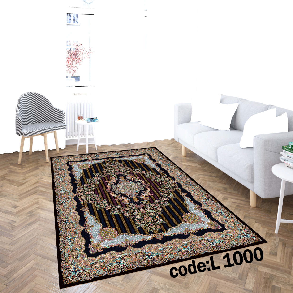 روفرشی کشدار (کاور فرش) و فرشینه و پادری کالای خواب متین کد L 1000