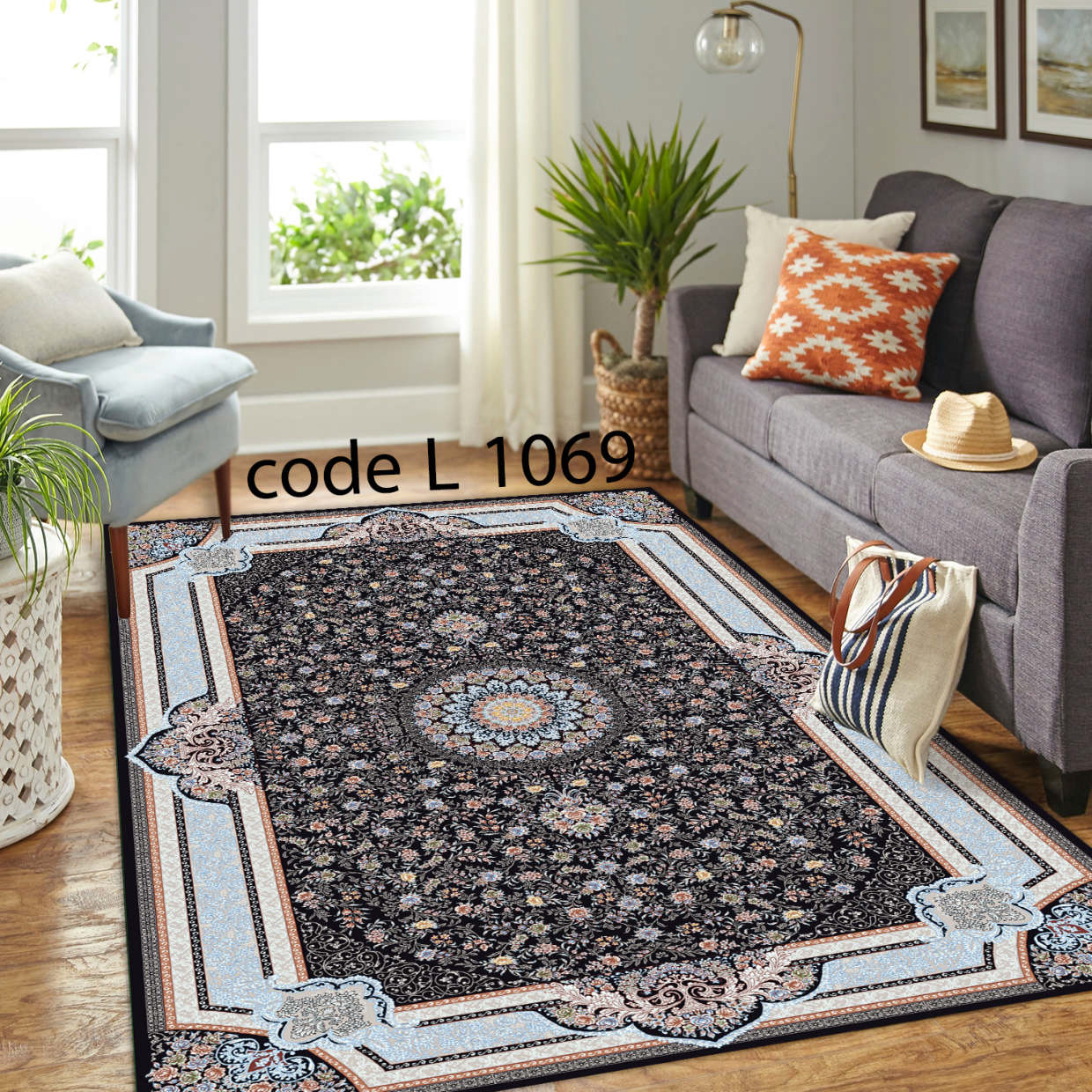 روفرشی کشدار (کاور فرش) و فرشینه و پادری کالای خواب متین کد L 1069
