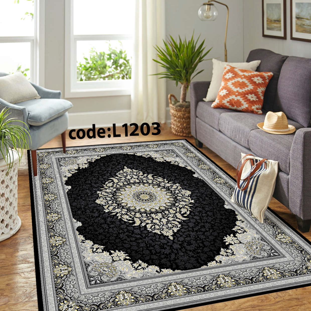 روفرشی کشدار (کاور فرش) و فرشینه و پادری کالای خواب متین کد L 1203