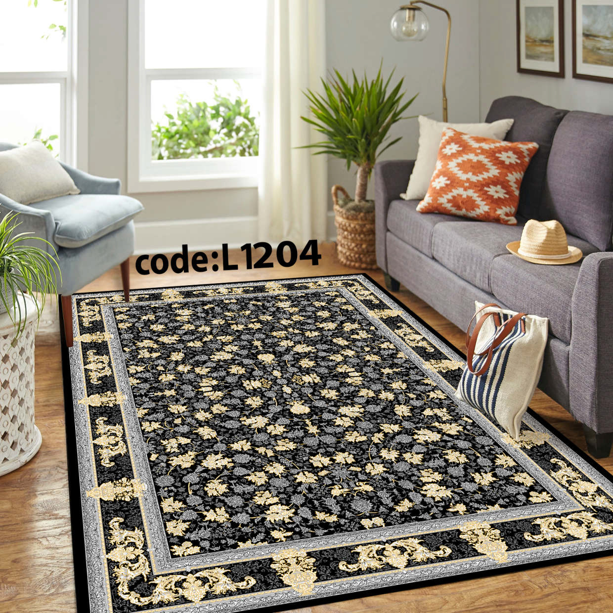 روفرشی کشدار (کاور فرش) و فرشینه و پادری کالای خواب متین کد L 1204
