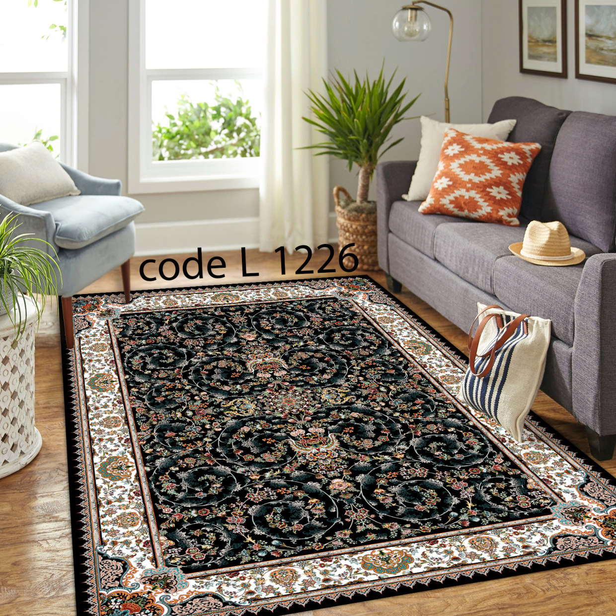 روفرشی کشدار (کاور فرش) و فرشینه و پادری کالای خواب متین کد L 1226